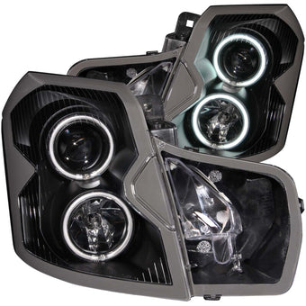 compare product ANZO 2003-2007 Cadillac CTS Projector Headlights w/ Halo Black (CCFL)