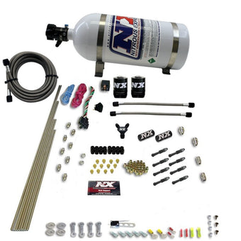 compare product Nitrous Express 8 Cyl Dry Direct Port 2 Solenoids Nitrous Kit (200-600HP) w/10lb Bottle