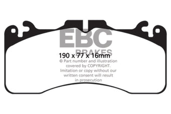 compare product EBC 09+ Lexus LS460 4.6 Sport Greenstuff Front Brake Pads