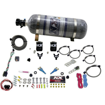 compare product Nitrous Express 03-18 Nissan 350Z/370Z Dual Nozzle (35-150HP) w/Composite Bottle