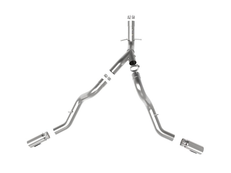 aFe Large Bore - HD 4in 409SS DPF - Back Exhaust System w/Polished Tips 20 GM Diesel Trucks V8 - 6.6L - My Store