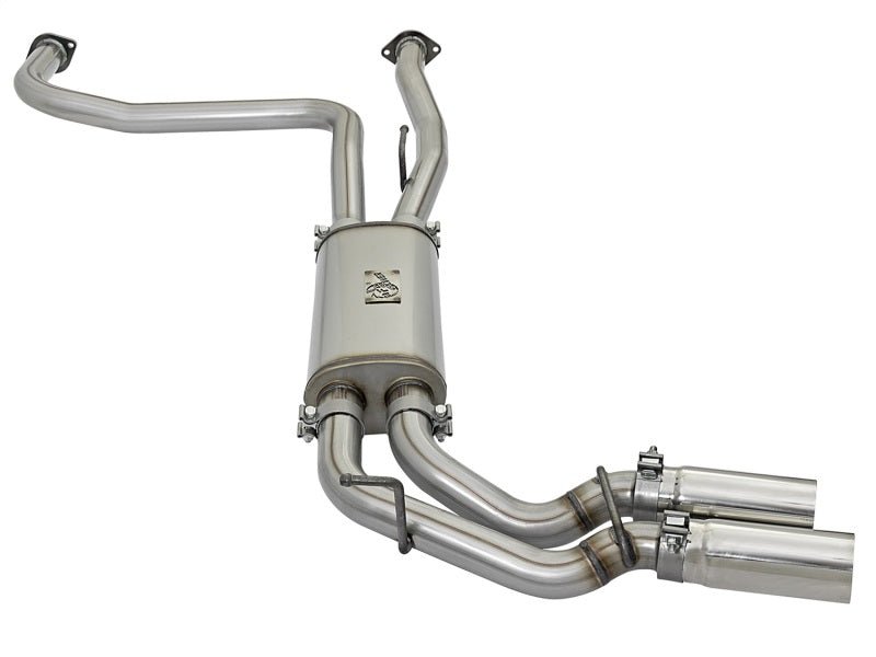 aFe Rebel Series 3in SS Cat - Back Exhaust System w/ Polished Tip 04 - 15 Nissan Titan V8 5.6L - My Store
