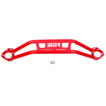 compare product BMR 08-18 Dodge Challenger Front Strut Tower Brace - Red (Twin Tube Design)