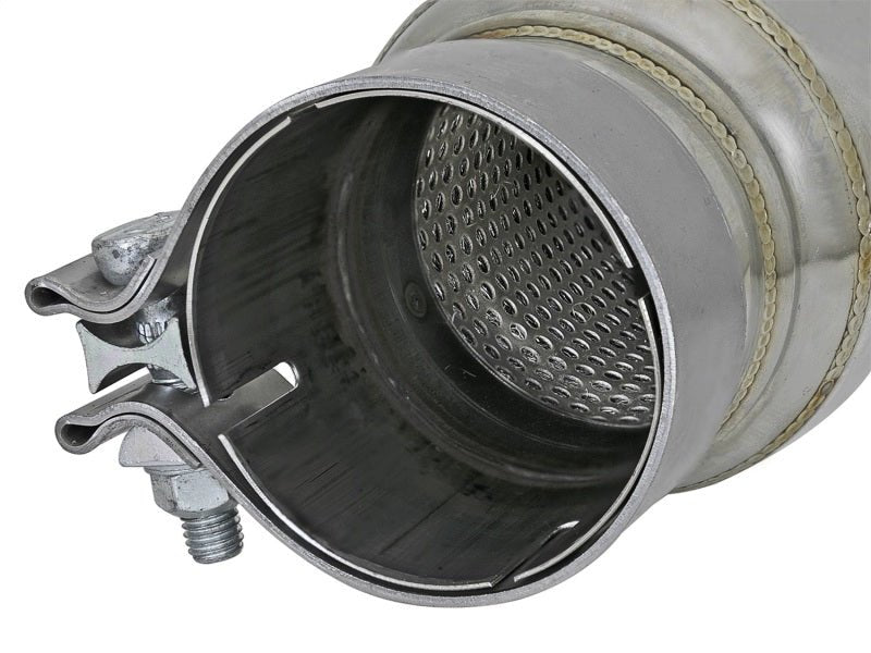 aFe MACH Force - Xp 304 Stainless Steel Resonator 2.5in Inlet/Outlet x 4in Dia x 15in Body x 19in L - My Store