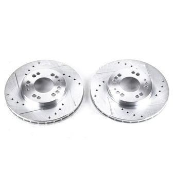 compare product Power Stop 91-96 Dodge Stealth Front Evolution Drilled & Slotted Rotors - Pair