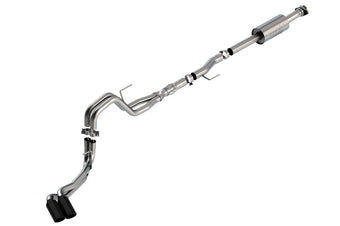 compare product Borla F-150 2021 5.0L 4dr CC SB EC STB Lariat/KR/Platnm/LTD 3/2.25 DSE Cat-Back ATAK Black CHR Tips