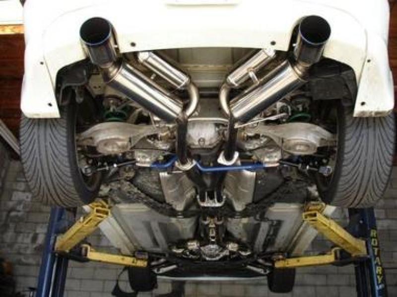 HKS 03 - 07 G35 Dual Hi - Power Ti Tip Catback Exhaust (SUS304 NO COATING) - My Store