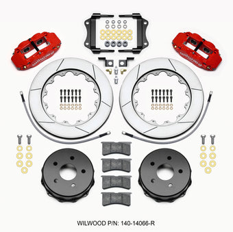 compare product Wilwood Narrow Superlite 4R Rear Kit 14.00in Red 2007-up Jeep JK w/Lines