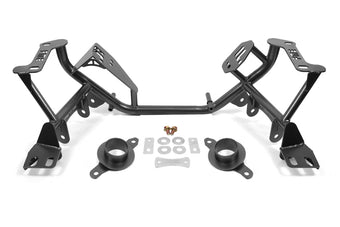 compare product BMR 79-95 Ford Mustang K-Member Standard Version w/Spring Perches - Black Hammertone