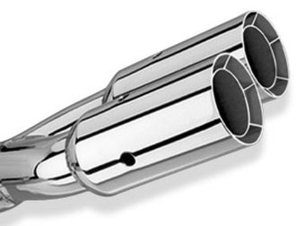 compare product Borla Universal Polished Tip Dual Round Intercooled (inlet 2 1/2in. Outlet 3in) *NO Returns*