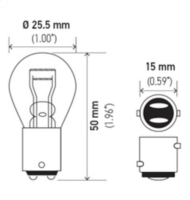 Hella Bulb 1157 12V 27/8W BAY15d S8 - My Store