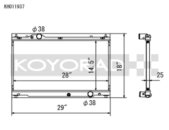 compare product Koyo 06-13 Lexus IS250/IS350 2.5L/3.5L (6MT/AT) Radiator