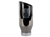 aFe MACHForce XP Exhausts Tips SS - 304 EXH Tip 4In x 6Out x 15L Bolt - On (blk chrome) - My Store