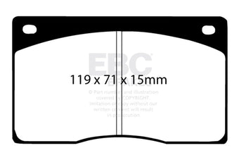 compare product EBC 91-93 Jaguar XJS 4.0 Ultimax2 Front Brake Pads