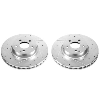 compare product Power Stop 13-14 Mercedes-Benz C300 Front Evolution Drilled & Slotted Rotors - Pair