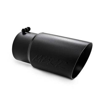 compare product MBRP Universal Tip 6 O.D. Dual Wall Angled 5 inlet 12 length - Black Finish