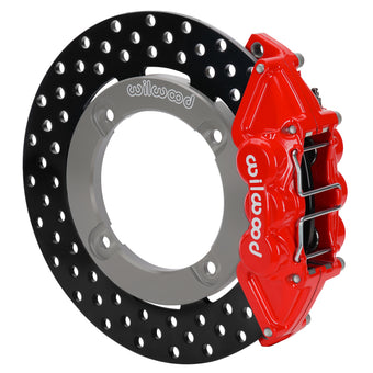 compare product Wilwood 19-22 Honda Talon 1000 Red 4-Piston Rear Kit 11.25in - Drilled Rotors