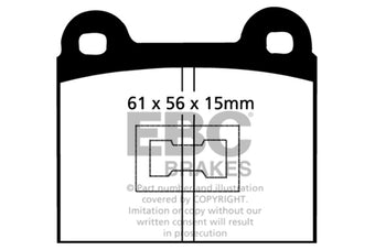 compare product EBC 73-77 Audi Fox 1.5L Ultimax2 Front Brake Pads