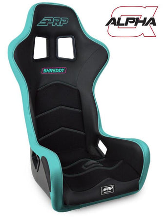 compare product PRP Shreddy Alpha Composite Seat- Black/Teal