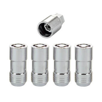 compare product McGard Wheel Lock Nut Set - 4pk. (Cone Seat) M14X1.5 / 21mm & 22mm Dual Hex / 1.965in. L - Chrome