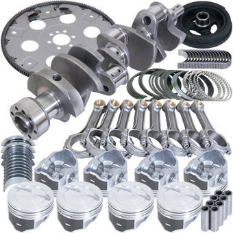 compare product Eagle Chevy 350 1Pc 3.750in Crank 5.700in I-Beam Rods 4.040in Pistons 168 Tooth FP Balanced Assembly