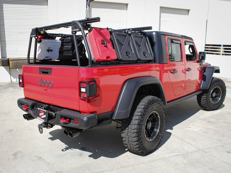 aFe Vulcan Series 3in - 2 - 1/2in 304 SS Cat - Back 2020 Jeep Gladiator (JT) V6 - 3.6L w/ Black Tips - My Store