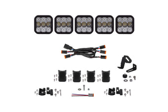 compare product Diode Dynamics SS5 Pro Universal CrossLink 5-Pod Lightbar - White Combo