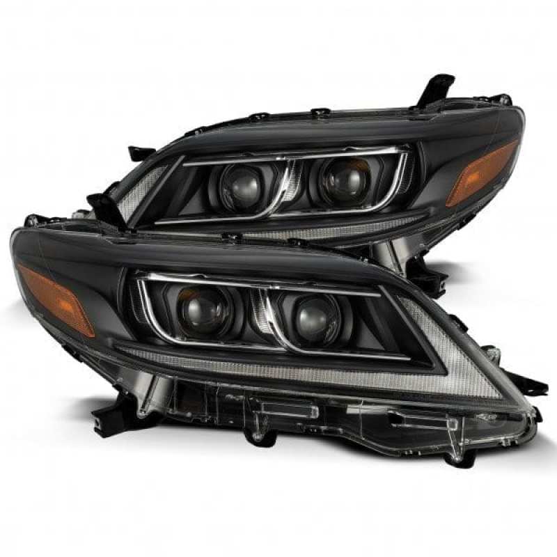 AlphaRex 11 - 21 Toyota Sienna PRO - Series Proj Headlights Plank Style Black w/Seq Signal/DRL - My Store