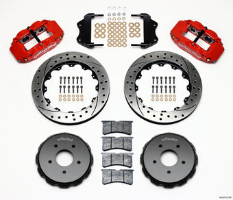 compare product Wilwood Narrow Superlite 6R Front Hat Kit 13.06in Drilled Red 2004-2006 Pontiac GTO