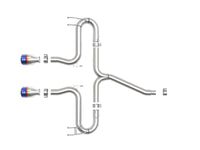 aFe Takeda 2 - 1/2in 304 SS Axle - Back Exhaust w/Blue Flame Tips 17 - 20 Honda Civic Sport L4 - 1.5L (t) - My Store