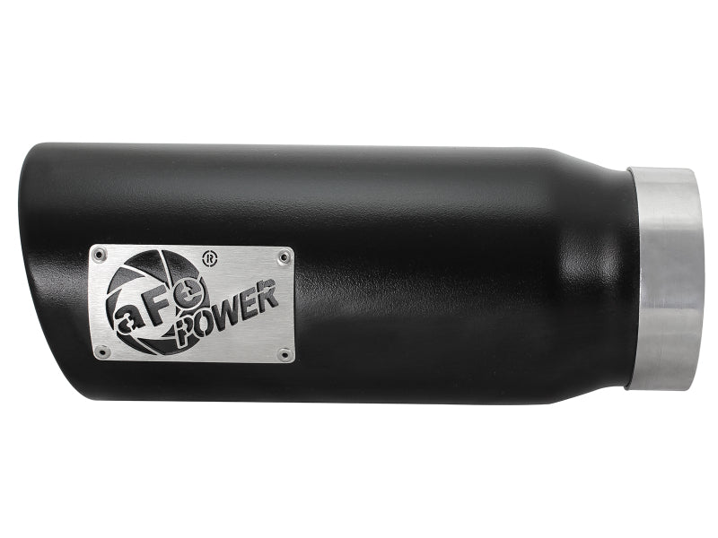 aFe MACH Force - Xp Universal Exhaust Tip 4 IN Inlet x 5 IN Outlet x 12 IN L - Black Tip - My Store