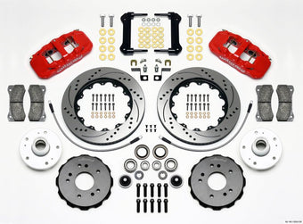 compare product Wilwood AERO6 Front Truck Kit 14.25in Drill Red 97-03 Ford F150