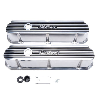 compare product Edelbrock Valve Cover Elite II Series Ford 289-302-351W CI V8 Tall Polished
