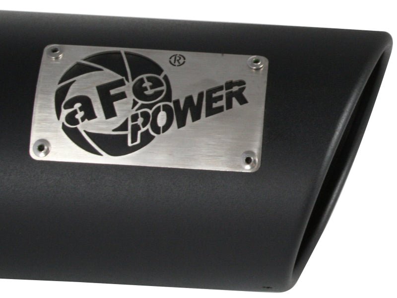 aFe Power Diesel Exhaust Tip Black - 4 in In x 5 out X 12 in Long Bolt On (Right) - My Store