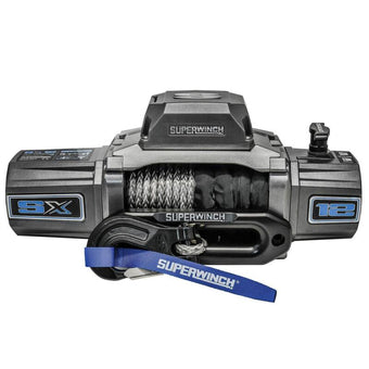 compare product Superwinch 12000 LBS 12V DC 3/8in x 80ft Synthetic Rope SX 12000SR Winch - Graphite