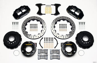 compare product Wilwood Narrow Superlite 4R Rear P-Brk Kit 12.88in Drilled 2005-2014 Mustang