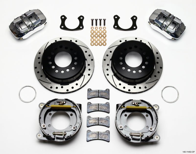 Wilwood Dynapro Low - Profile 11.00in P - Brake Kit Drill - Pol New Big Ford 2.36in Offset - My Store