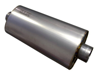 compare product Kooks 3in Oval Center/Center Muffler 18in Long Body Polished Stainless Steel
