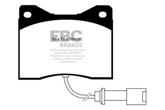 compare product EBC 78-82 BMW M1 3.5 Redstuff Front Brake Pads