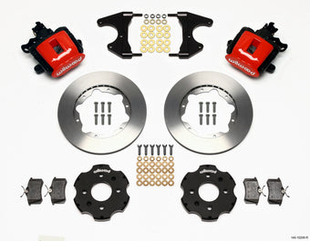 compare product Wilwood Combination Parking Brake Rear Kit 11.00in Red Civic / Integra Drum 2.46 Hub Offset