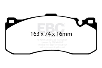 compare product EBC 08-10 BMW 135 3.0 Twin Turbo Bluestuff Front Brake Pads