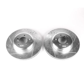 compare product Power Stop 08-10 BMW 535i Front Evolution Drilled & Slotted Rotors - Pair