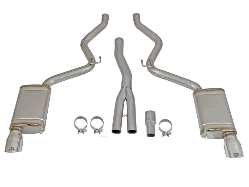 aFe MACHForce XP Exhausts Cat - Back SS - 304 EXH w/ Polished Tips 15 - 16 Ford Mustang EcoBoost 2.3L (t) - My Store