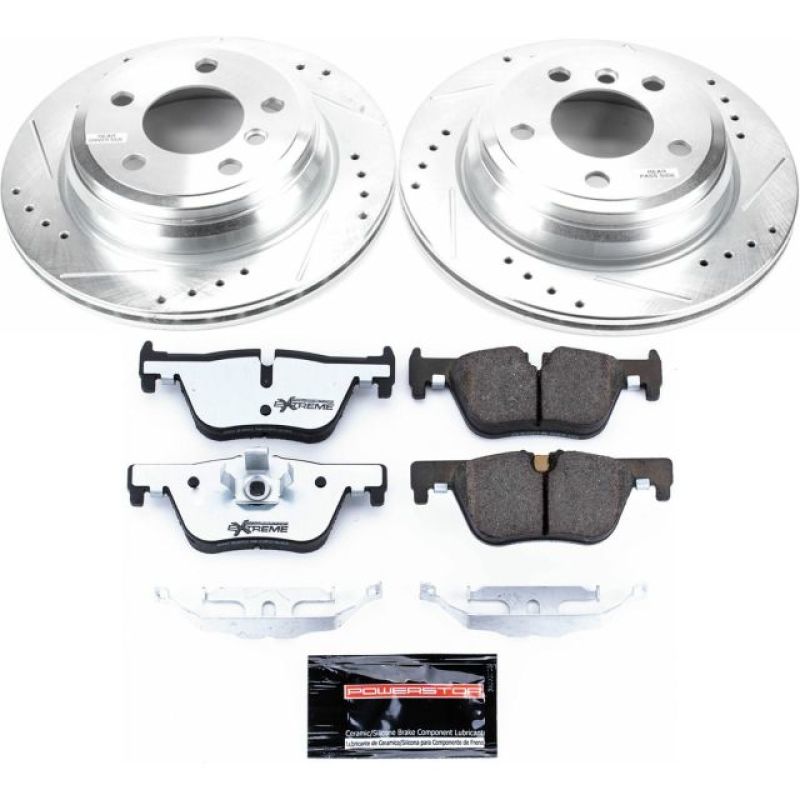 Power Stop 13 - 18 BMW 320i xDrive Rear Z26 Street Warrior Brake Kit - My Store