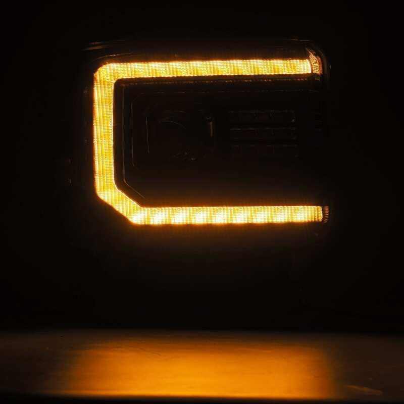 AlphaRex 14 - 18 GMC Sierra LUXX LED Proj Headlights Plank Style Black w/Activ Light/Seq Signal/DRL - My Store