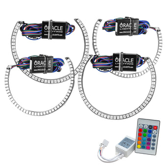 compare product Oracle Dodge Challenger 15-21 LED Waterproof Halo Kit - ColorSHIFT w/ Simple Controller