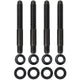 Moroso 5/16in - 24 x 2.5in Long 12 - Point Nuts Carburetor Stud Kit - My Store