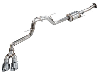 compare product AWE Tuning 21-25 Ford F150 (14th Gen Reg Cab) Cat-Back Exhaust - 4.5in Dual Side Exit Chrome Tips