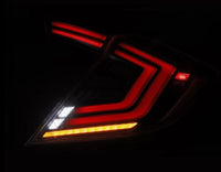 AlphaRex 16 - 21 Honda Civic Hatchback / Type - R FK8 Nova - Series LED Tail Lights (Pair) - Black - My Store