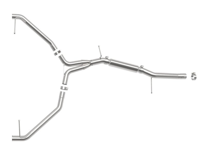 aFe 20 - 21 Audi A4 L4 - 2.0L (t) MACH Force - Xp 3in to 2 - 1/2in 304 SS Axle - Back Exhaust System - My Store